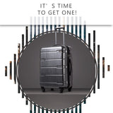 COOLIFE Luggage Expandable(only 28") Suitcase PC+ABS Spinner Built-in TSA Lock 20in 24in 28in Carry on