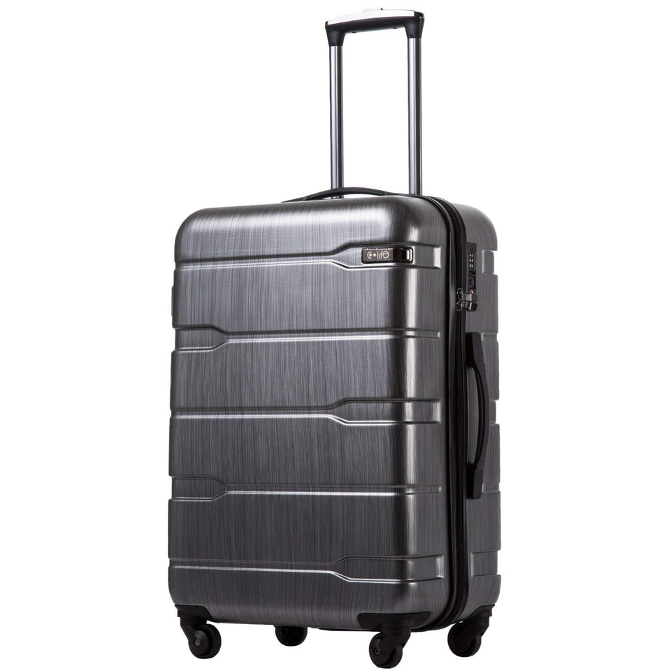 COOLIFE Luggage Expandable(only 28") Suitcase PC+ABS Spinner Built-in TSA Lock 20in 24in 28in Carry on