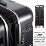 COOLIFE Luggage Expandable(only 28") Suitcase PC+ABS Spinner Built-in TSA Lock 20in 24in 28in Carry on