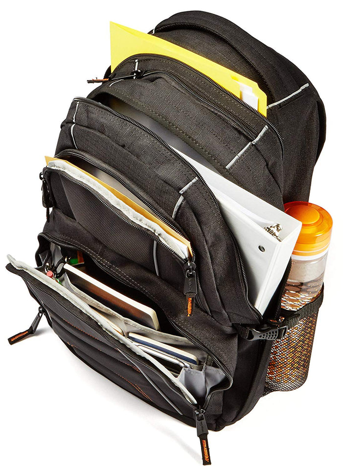 AmazonBasics Laptop Computer Backpack - Fits Up To 17 Inch Laptops