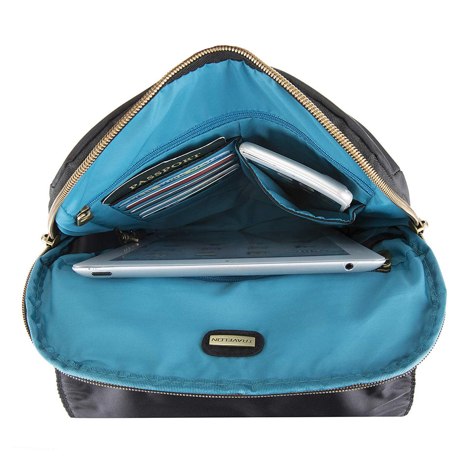 Travelon Anti-theft Signature Slim Backpack, Black