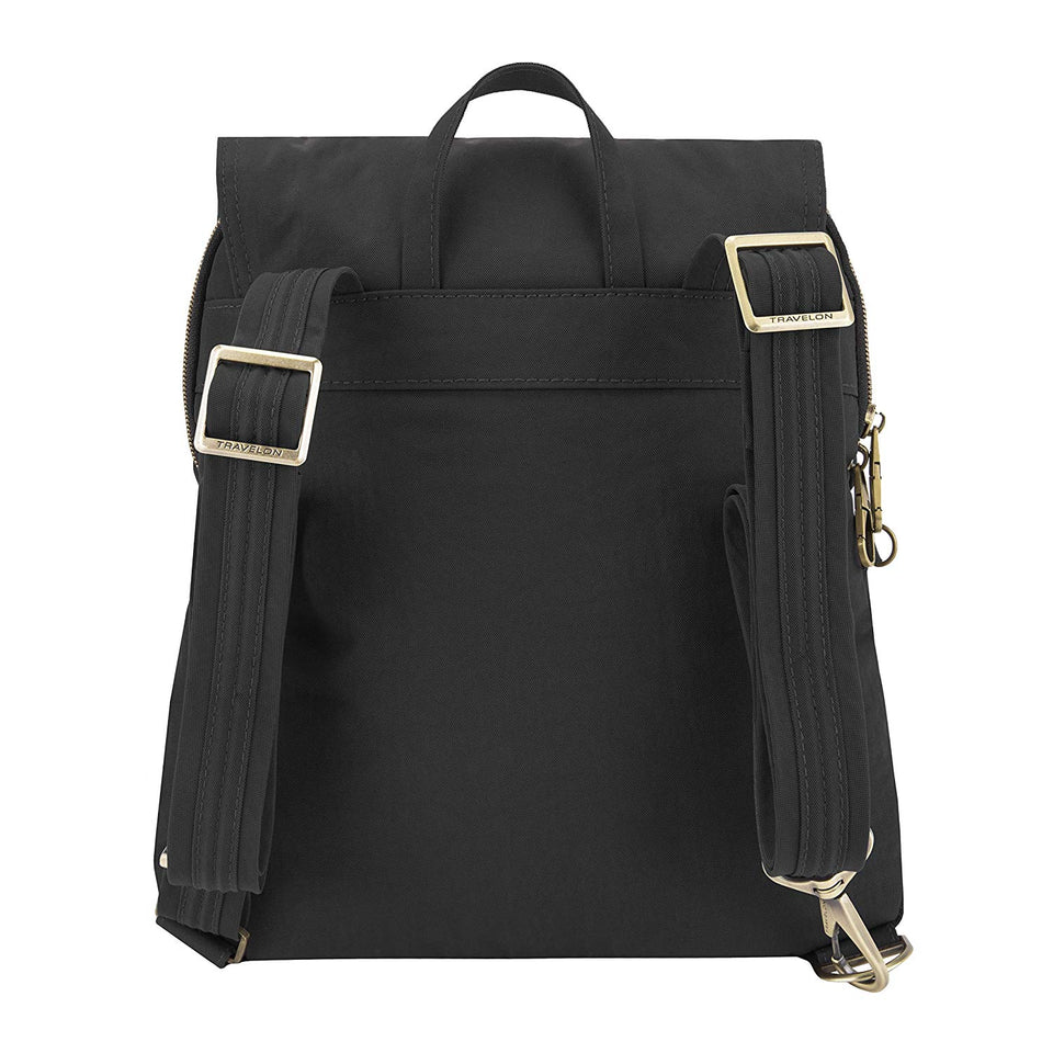 Travelon Anti-theft Signature Slim Backpack, Black